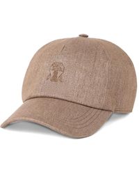 Brunello Cucinelli - Baseballkappe Mit Logo-Stickerei - Lyst