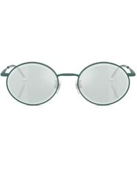 Giorgio Armani - Ar6170 Oval-Frame Metal Sunglasses - Lyst