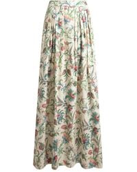 Etro - Jupe Longue Plissée À Fleurs - Lyst