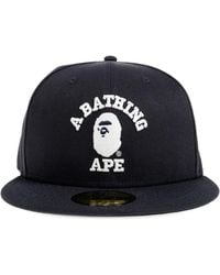A Bathing Ape - X New Era 59Fifty Low Profile Logo-Detail Cap - Lyst