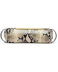 KHAITE - Snake-Effect Leather Clutch Bag - Lyst