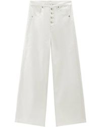 Woolrich - Wide Leg Denim Jeans - Lyst
