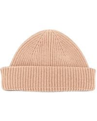 Amaranto - Gerippte Beanie - Lyst