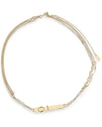 Chloé - Logo-Lettering Buckle-Detail Belt - Lyst