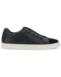 Doucal's - Spencer Grainy Slip-On Sneakers - Lyst