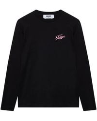 MSGM - Sweater Met Borduurwerk - Lyst