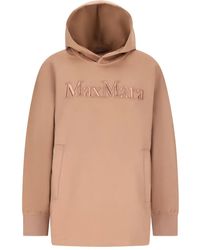 Max Mara - Sudadera con capucha y logo bordado - Lyst