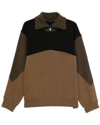 Emporio Armani - Colour-Block Zip-Up Sweatshirt - Lyst