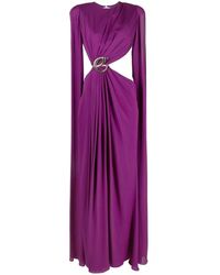 Elie Saab - Draped Silk Dress - Lyst