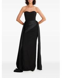 MOOS STUDIO - Strapless Drape Maxi Dress - Lyst