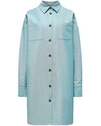 12 STOREEZ - Oversized Cotton Shirt Dress - Lyst