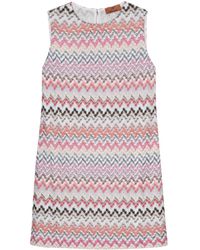 Missoni - Midi Dress With Zigzag Pattern - Lyst