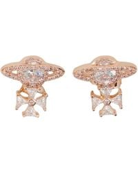 Vivienne Westwood - Mila Oorbellen Met Kruis - Lyst