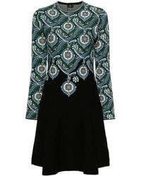 Etro - Vestido de punto con motivo en jacquard - Lyst