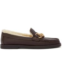Odissi - Grainy Chain Loafers - Lyst