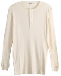 AURALEE - Long-Sleeve T-Shirt - Lyst