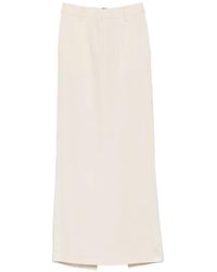 Fabiana Filippi - Belt-Loop Rear-Slit Maxi Skirt - Lyst