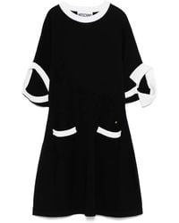 Moschino - Contrast-Trim Mini Dress - Lyst