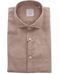 Xacus - Linen Button-Down Shirt - Lyst