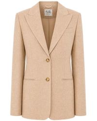 LE SULLY STUDIO - Peak-Lapels Single-Breasted Blazer - Lyst