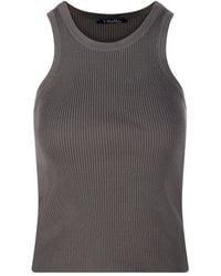 Max Mara - Geribbelde Top - Lyst