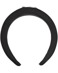 Karl Lagerfeld Logo-plaque Headband - Black