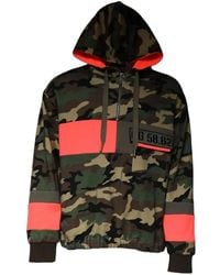 Dolce & Gabbana - Camouflage-Print Colour-Block Hoodie - Lyst
