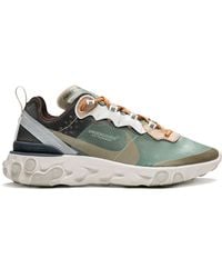Nike - S React Element 87 X Undercover Green Mist/linen-summit White - Lyst