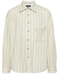FIVE CM - Striped Button-Up Shirt - Lyst