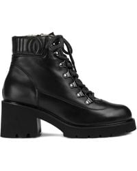 Doucal's - Lace-Up Leather Ankle Boots - Lyst