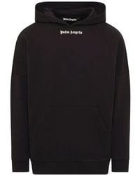 Palm Angels - Logo-Print Cotton Hoodie - Lyst