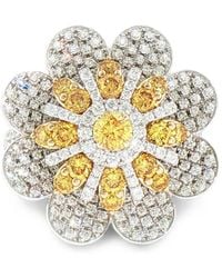 HYT Jewelry - Flower-Shape Diamond Ring - Lyst