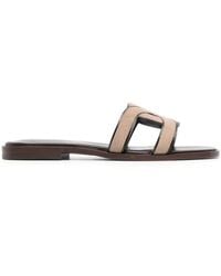 Tod's - レザー ストラップ サンダル - Lyst
