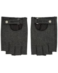 KARL LAGERFELD - Fingerless Denim Gloves - Lyst