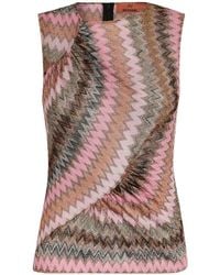 Missoni - Zigzag-Woven Knitted Tank Top - Lyst