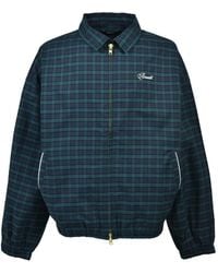 BREATH - Script Logo Check-Pattern Zip-Up Jacket - Lyst