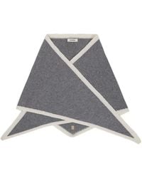 Sandro - Two-Tone Wool Triangle Scarf - Lyst