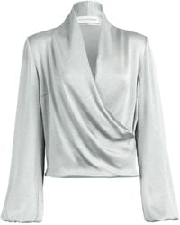 Silvia Tcherassi - Tea Wrap-Style Blouse - Lyst