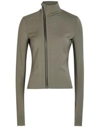 Rick Owens - Asymmetric-Zip High-Neck Jacket - Lyst