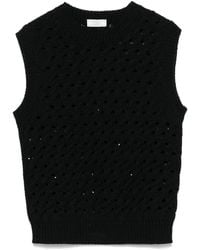 Peserico - Open-Knit Tank Top - Lyst