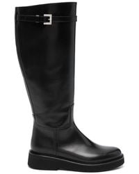 Doucal's - Buckled Knee-high Boots - Lyst