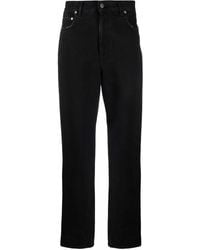 Golden Goose - Logo-patch Straight-leg Trousers - Lyst