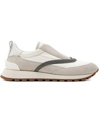Brunello Cucinelli - Slip-On Embellished Slip-On Sneakers - Lyst