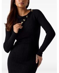Guess - Asymmetric-Neck Midi Dress - Lyst
