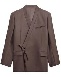 KENZO - Double-Breasted Kimono Blazer - Lyst