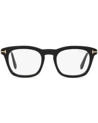 Tom Ford - Logo-Plaque Square-Frame Glasses - Lyst