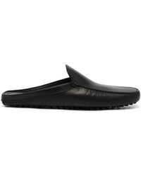 Tod's - Sabot Leather Slippers - Lyst