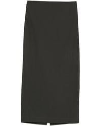 St. Agni - Low-Waist Column Maxi Skirt - Lyst