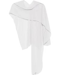 Patrizia Pepe - Draped Asymmetric Scarf - Lyst