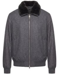 Montecore - Faux-Fur Collar Bomber Jacket - Lyst